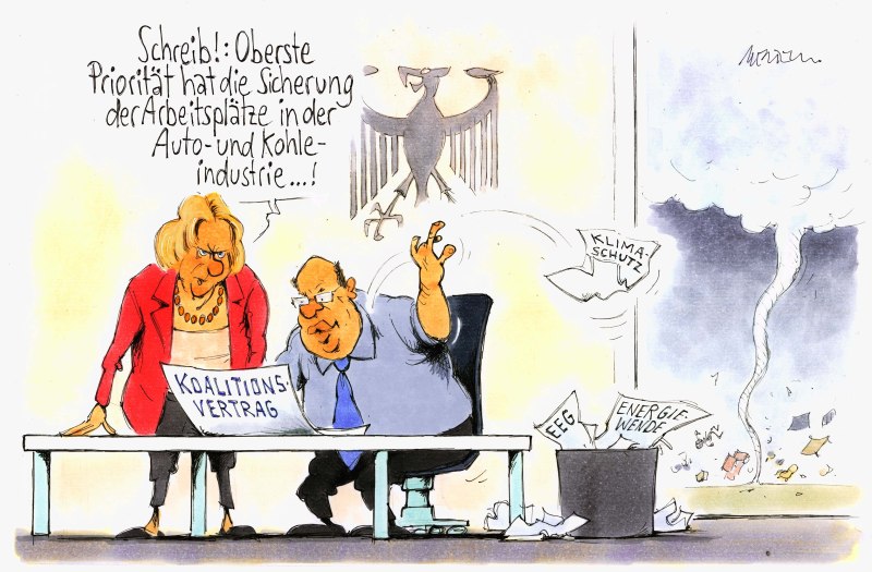 Karikatur Koalitionsvertrag