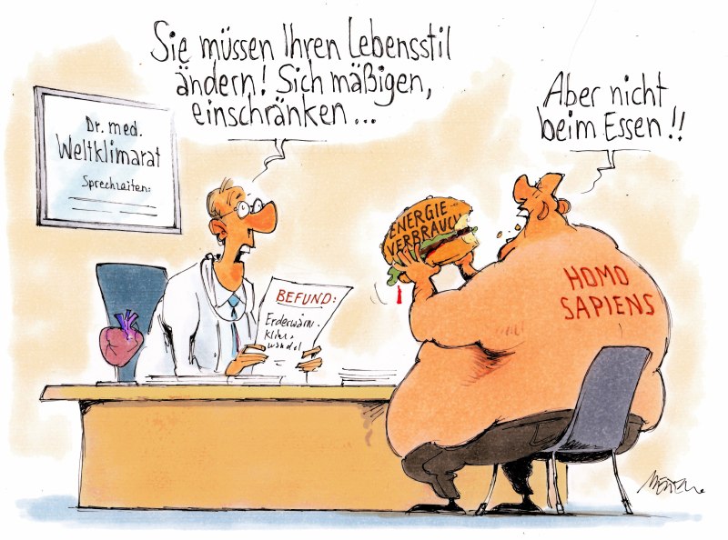 Karikatur Arzt Gesundheit 