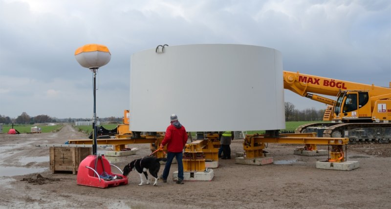Radtour:  Zu den in Bau befindlichen Windräder in Ahlen