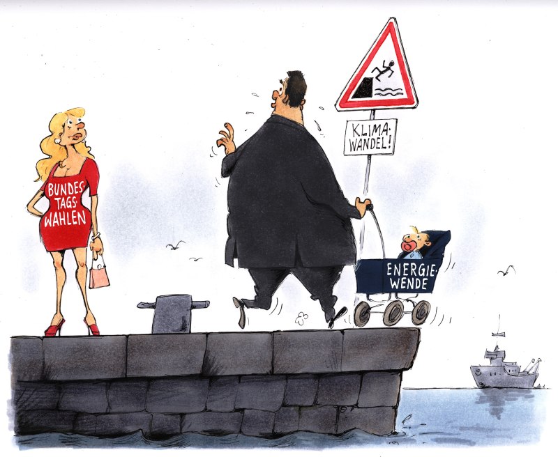 Karikatur Bundestagswahlen