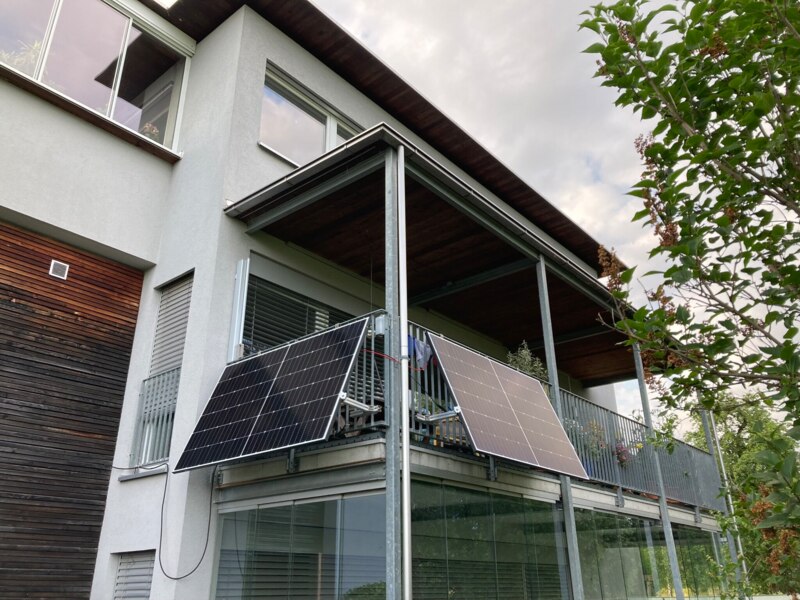 Zwei Balkonmodule ums Eck für beste Süd-West Ausrichtung