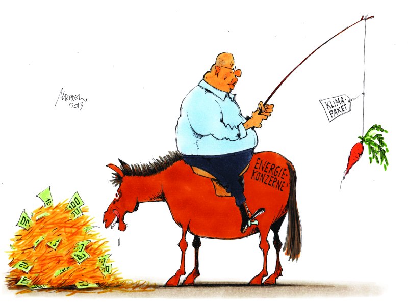 Karikatur Altmaier Esel Klimapaket 