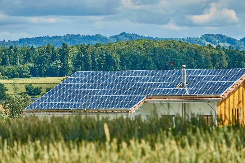 Solardach im Außenbereich