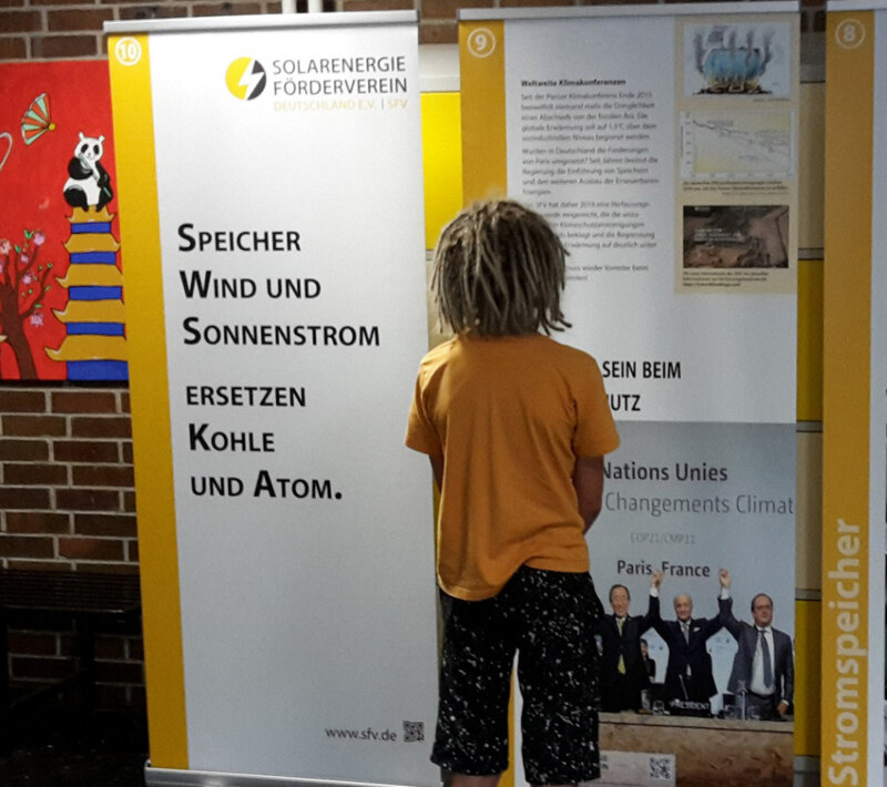 Ausstellung Speicher Wind Sonnenstrom ersetzen Kohle Atom