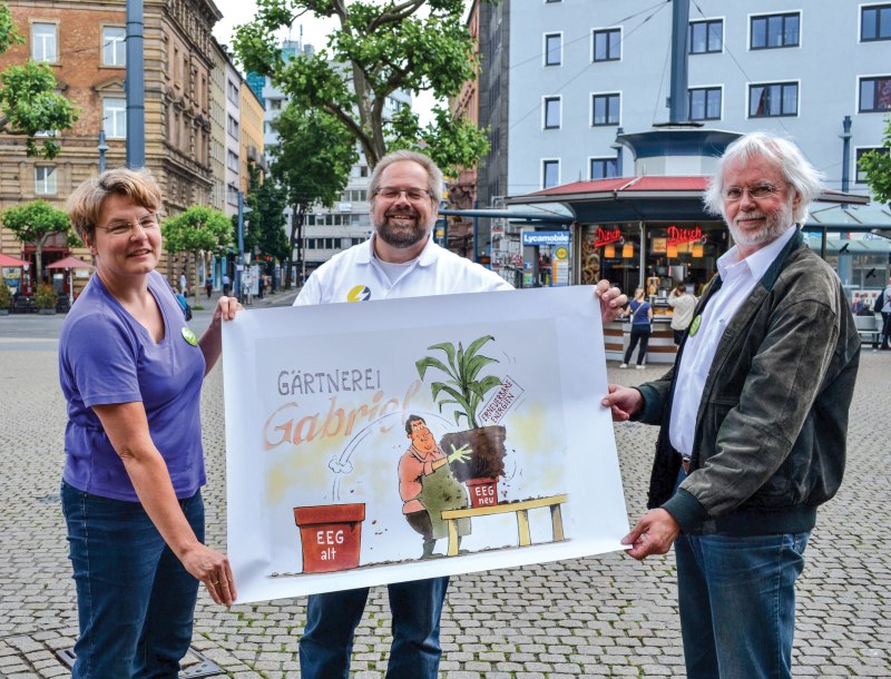 Plakataktion Karikatur 