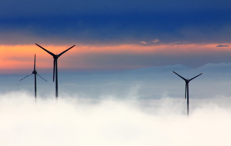 Windanlage Nebel
