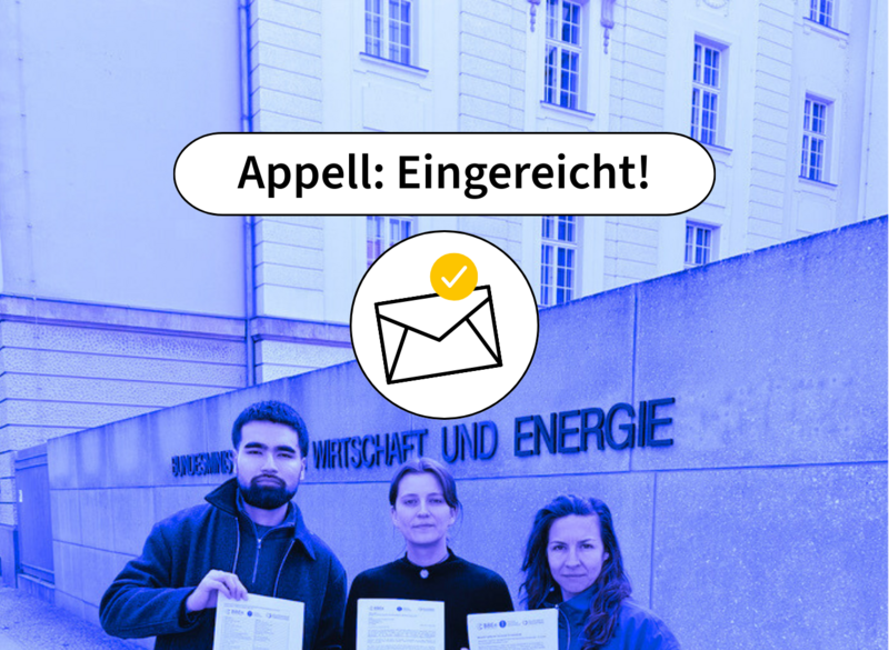 Appell eingereicht, Netzpaket, BBEn und Netzpaket