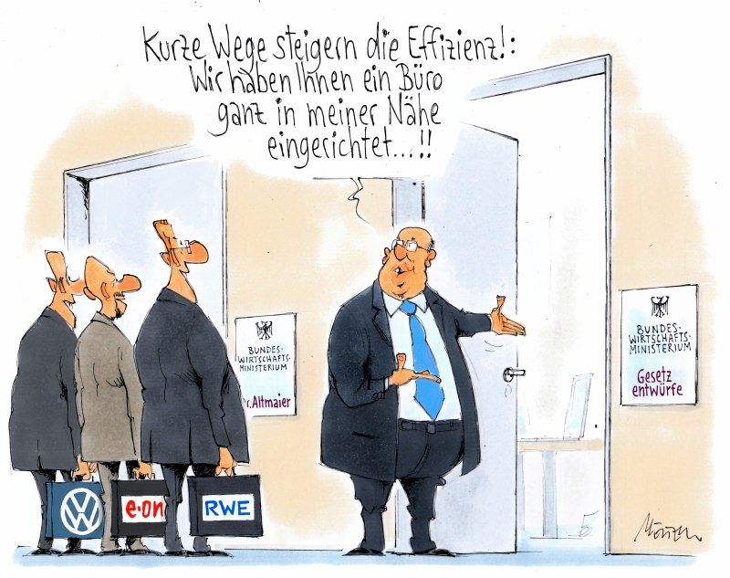 Karikatur Gesetzesentwürfe