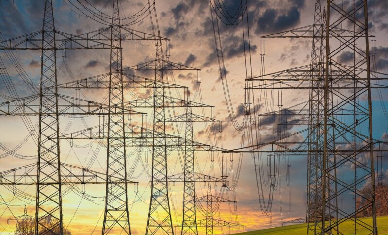 Elektrizität Stromleitungen