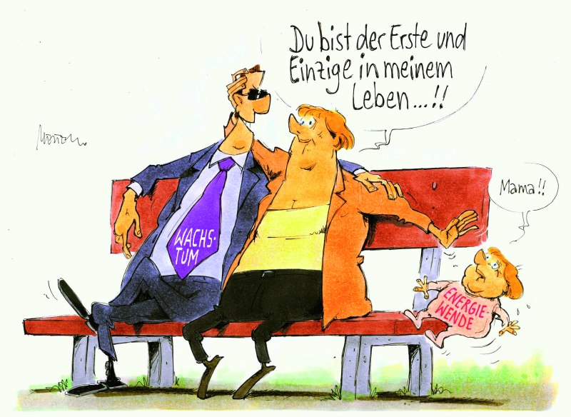 Karikatur Lebenspartner Wachstum 