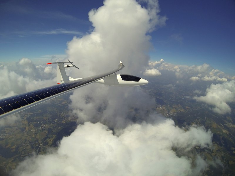 1 cruising over the clouds