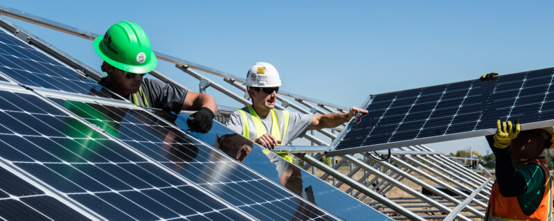 Solaranlage Installation 