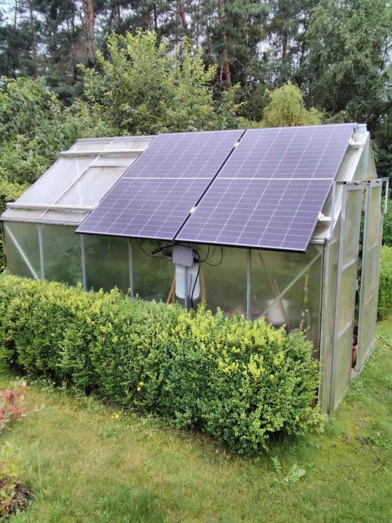 Steckersolar Gewächshaus 