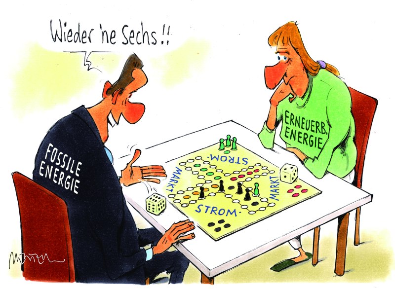 Karikatur Brettspiel Wettbewerb