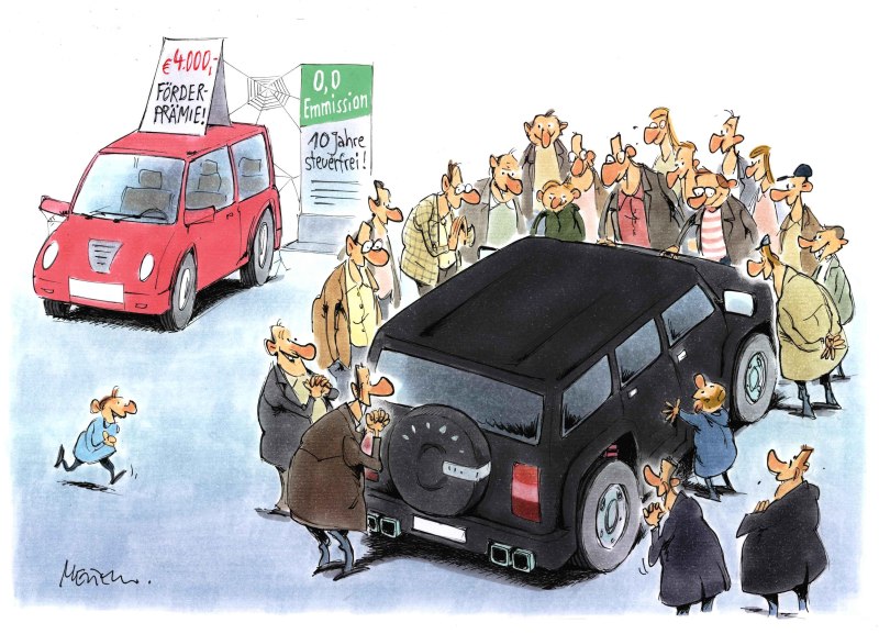Karikatur Auto 