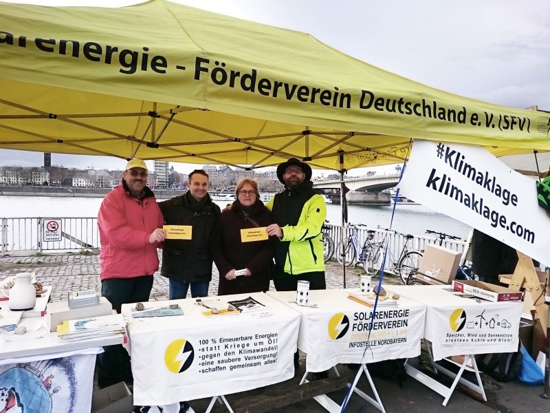 Klimademo Köln SFV Stand 